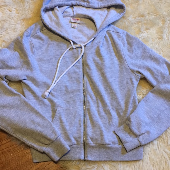 Mossimo jacket with hood, grey size Medium - Picture 3 of 7